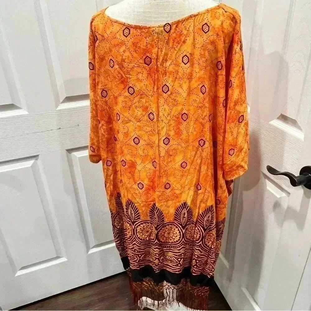 Meetu Magic Kaftan, Caftan, Swim cover, tribal pattern, boho, swimsuit, vacation - Picture 6 of 6
